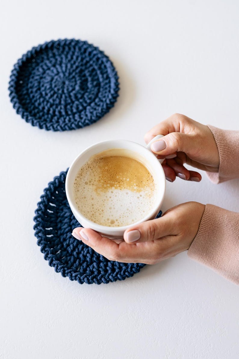 Easter Table Decor Crochet Pattern Set – Bunny Coasters with Holder, Egg Cup & Round Doily (4 PDF), Digital Download image 10