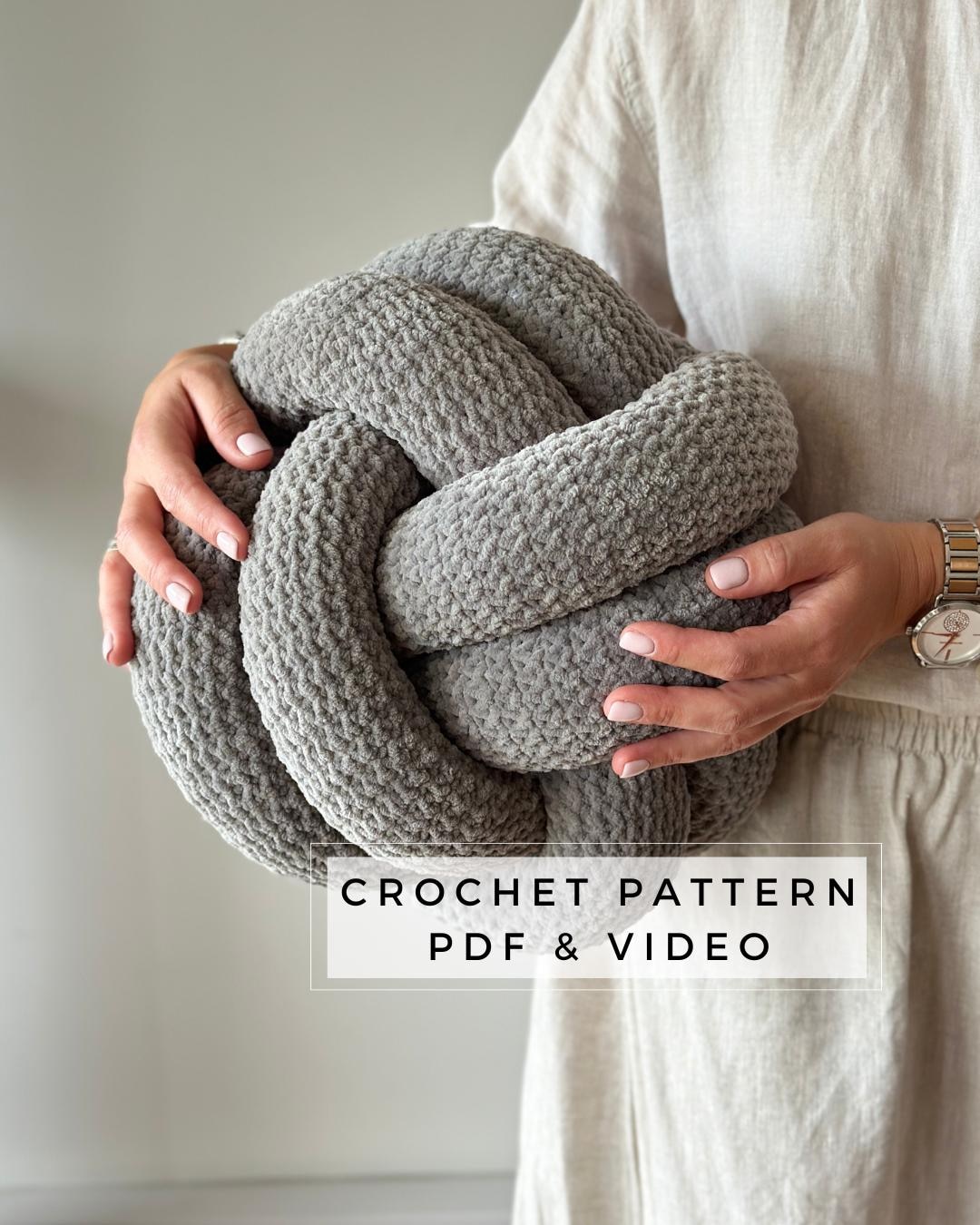 Crochet Knot Pillow Pattern: DIY Home Decor (PDF Pattern)