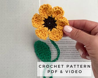 Crochet Flower Bookmark Pattern: Beginner-Friendly Floral Design (PDF)
