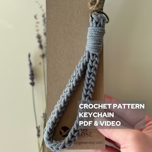 PATRÓN de llavero de crochet - PDF Llavero boho de crochet - Patrón de llavero de crochet PDF para principiantes - Patrón de accesorios de coche de crochet