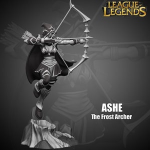 Ashe - Miniature | League of Legends | STL Model | 3D Printable