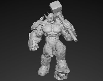 Orc Champion V2 | Miniatures | STL Model | 3D Printable