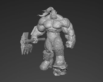 Orc Champion | Monsters | STL Model | 3D Printable
