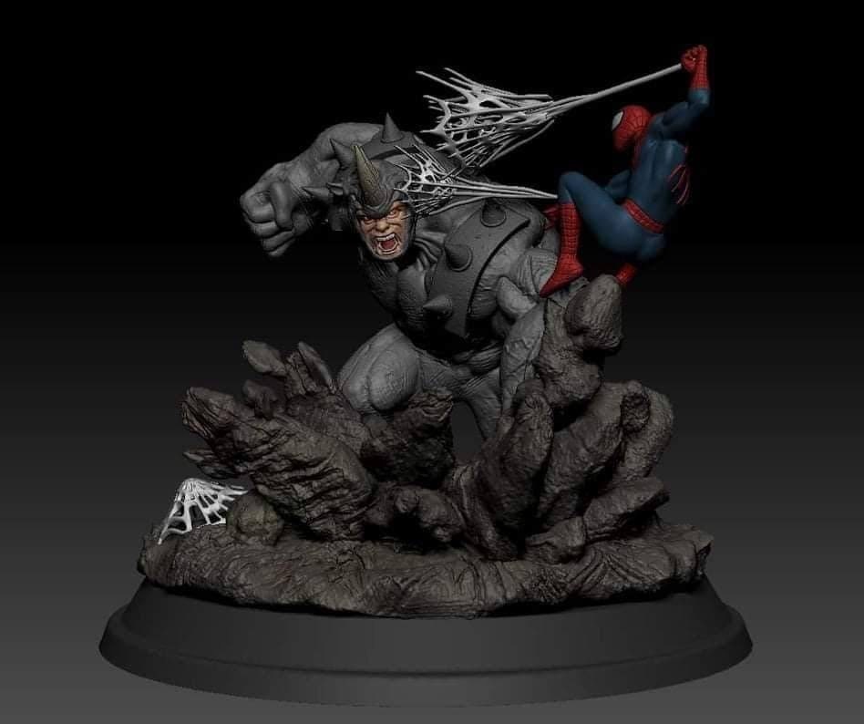Spiderman Vs Rhino | Marvel | STL Model | 3D Printable - Etsy