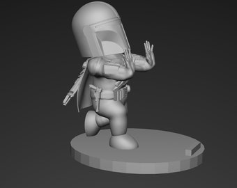 Mandalorian - Phone Holder | Star Wars | STL Model | 3D Printable