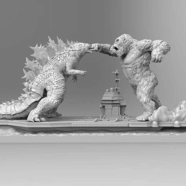 Godzilla vs King Kong | Kaiju | STL Model | 3D Printable