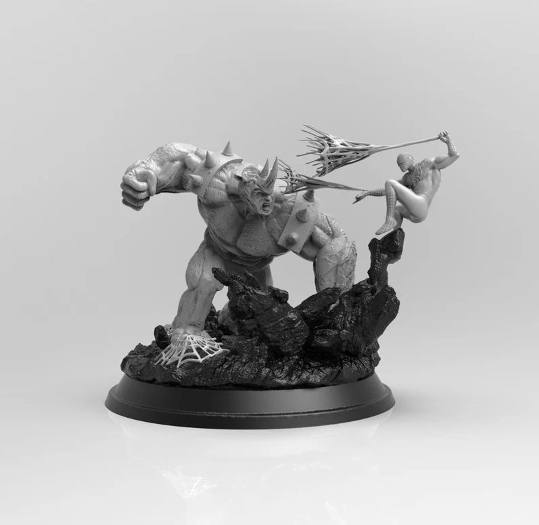 Spiderman Vs Rhino | Marvel | STL Model | 3D Printable - Etsy
