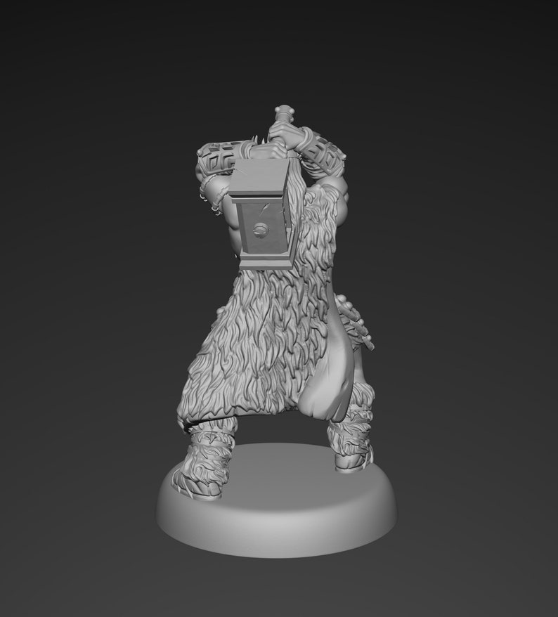 Dwarf Warrior | Miniature | STL Model | 3D Printable - Etsy