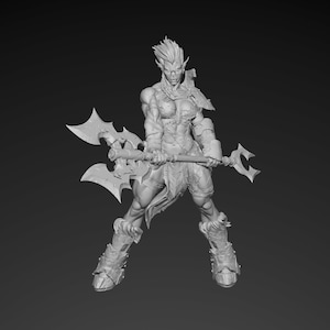 Orc Female Champion | Miniaturen | STL Modell | 3D Druckbar