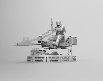 Mandalorian - Bike | The Mandalorian | STL Model | 3D Printable