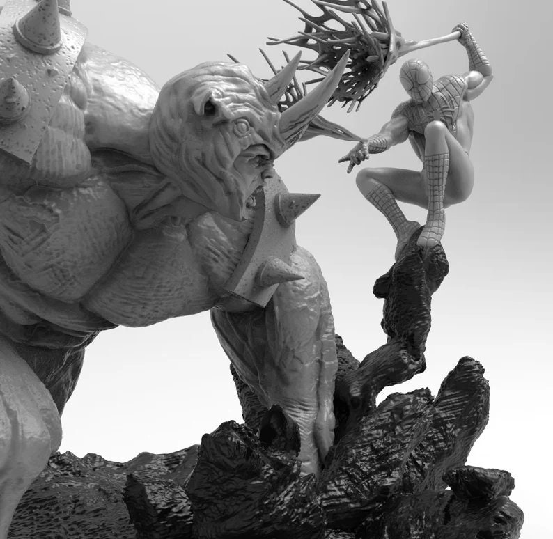 Spiderman Vs Rhino | Marvel | STL Model | 3D Printable - Etsy