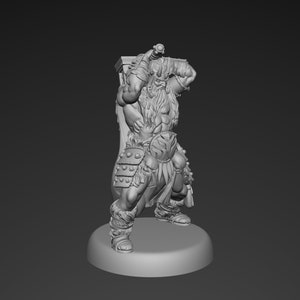 Dwarf Warrior | Miniature | STL Model | 3D Printable - Etsy