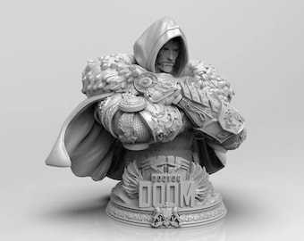 Dr Doom - Bust | Marvel | STL Model | 3D Printable