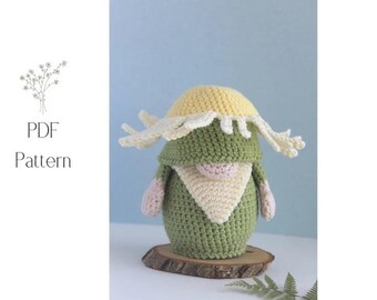 Daisy Gnome Crochet Pattern PDF | Bright Flower Amigurumi | Garden Gift | Instant Download