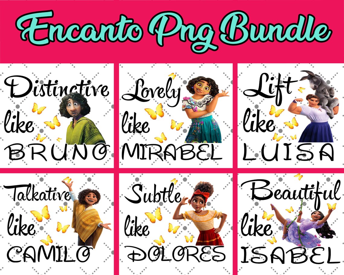Encanto Quotes Png Encanto Bundle Disneys Disneys Png Etsy