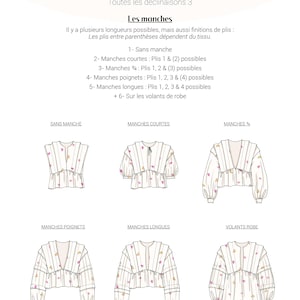 Lison Pattern LISON Dress and Blouse Sewing Pattern - Elegant With Variations - A4 ...