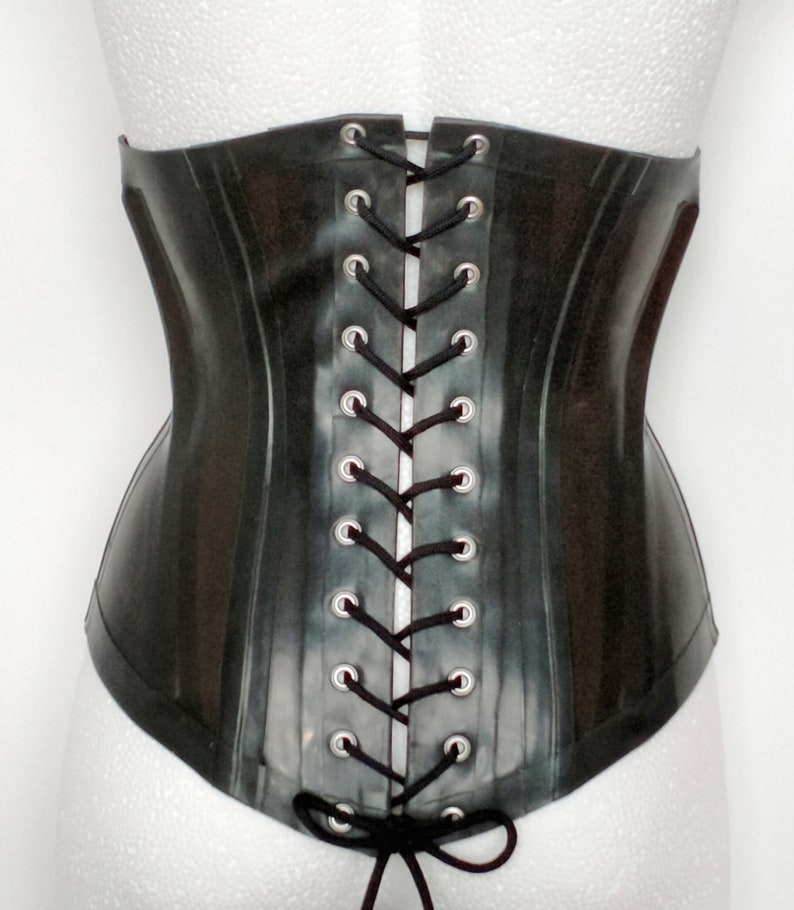 Latex Waist Corset Belt Rubber Corset Latex Waist Belt Etsy