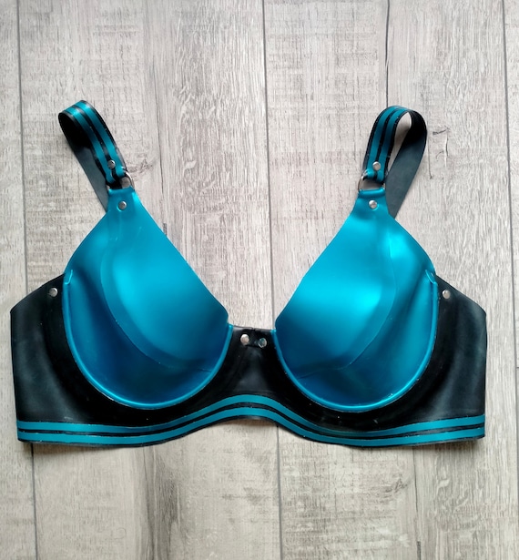Thick Latex Bra and Panties Set Ready to Ship 85D/38D, L Size, Latex  Underwear, Latex Lingerie, Rubber Bra Black Friday, Latex Top, BDSM 