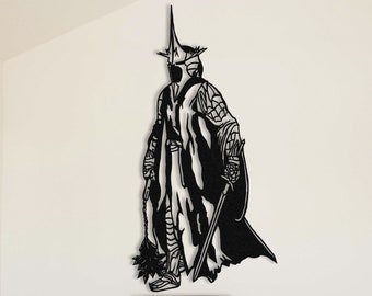 Hexenkönig Metal Art: Herr der Ringe Bösewicht Wanddekoration
