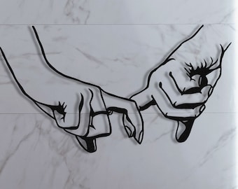 Hands Metal Wall Art: Love & Togetherness Decor