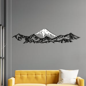 Himalayas Mountain Metal Wall Art: Everest, Mauna Kea, Lhotse