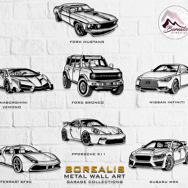 Metal Car Wall Art Etsy