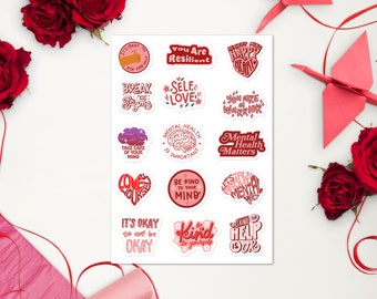 Mental Health Matters Stickers for Advocates, Therapist Tools, Counselling Office Rewards