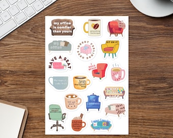 Counsellor Psychologists Stickers, Mental Health Badge, Therapists Grounding Technique Mug