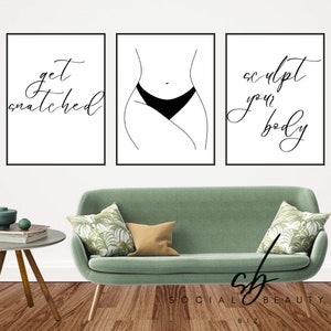 Body Sculpting Poster, Body Contouring, Ultrasonic Fat Cavitation, Body Shaping, Digital Print, Get Sculpted, Contour Your Body, Wall Art