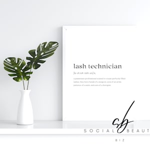 Definition av väggkonst för franstekniker / Digitaltryck / Fransförlängningar / Fransartist / Dekor / Franslyft / PDF-fil / Definition av poster /