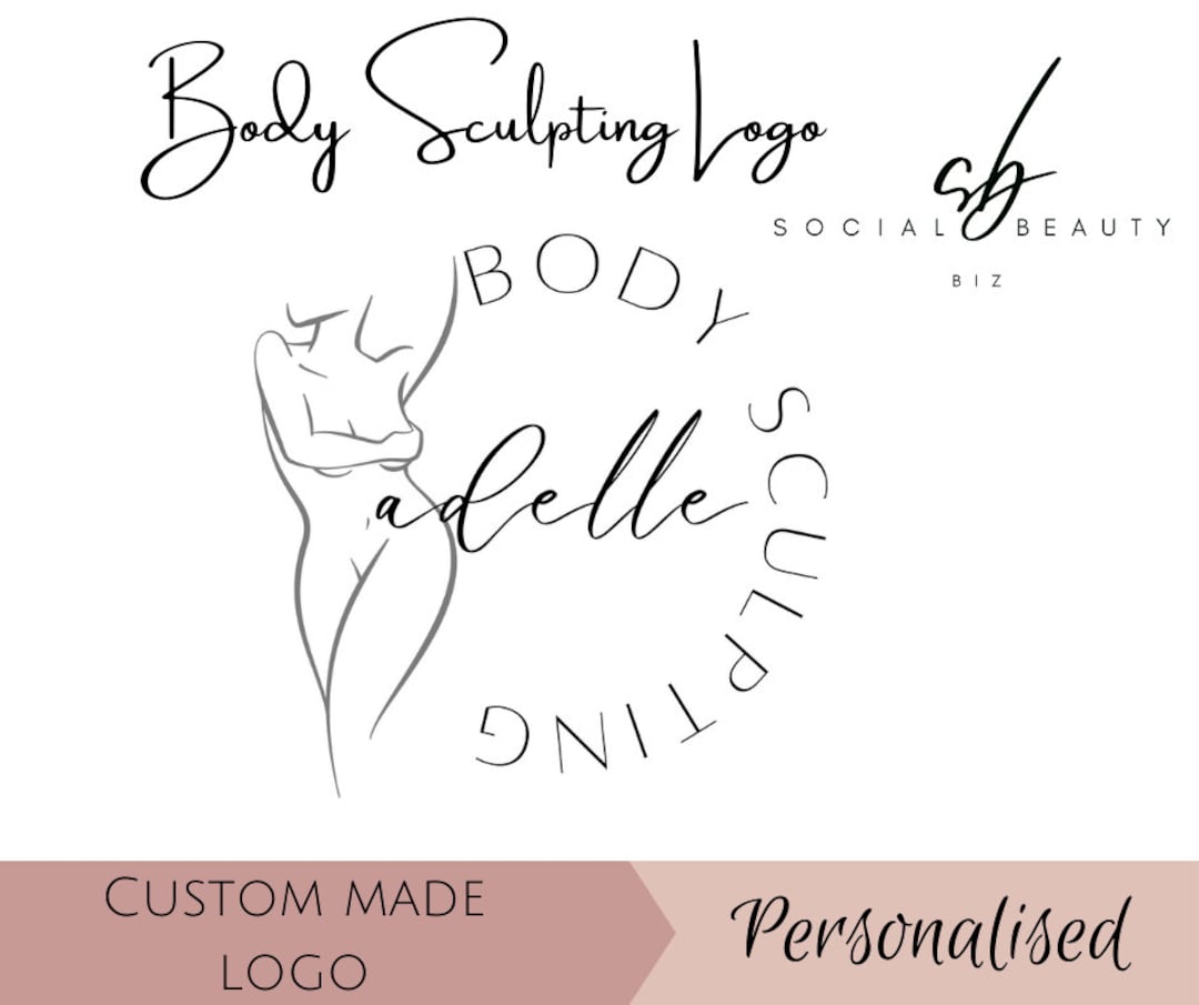 Body Sculpting Logo / Body Contouring / Ultrasonic Fat Cavitation / Custom  Made / Personalised / Business Design / Beauty Logo Design 