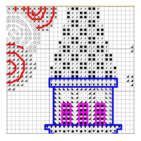 セット 2 パターン クロスステッチ おとぎ話の街、クロスステッチ