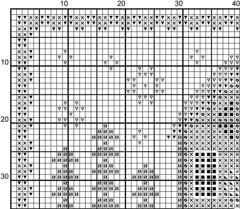 Cross Stitch Season Set of 4 Pattern PDF Primitive Xstitch Village ...