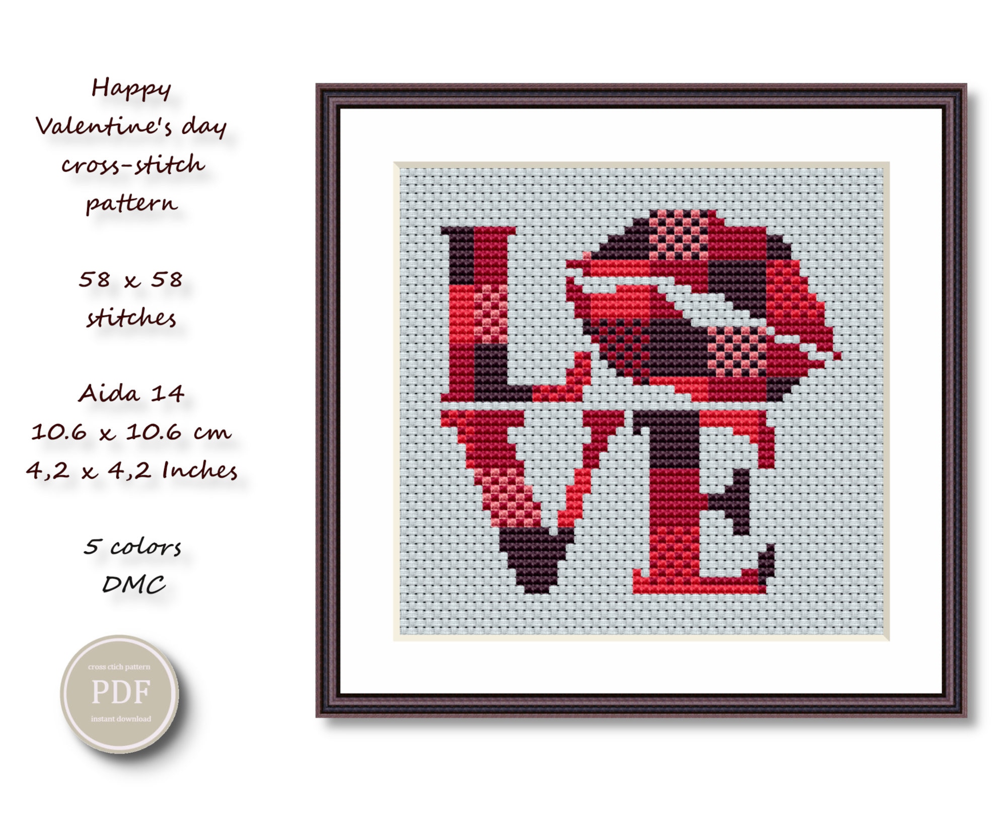 Be My Valentine Cross Stitch Card Tutorial  Cross stitch cards, Cross  stitch freebies, Cross stitch love