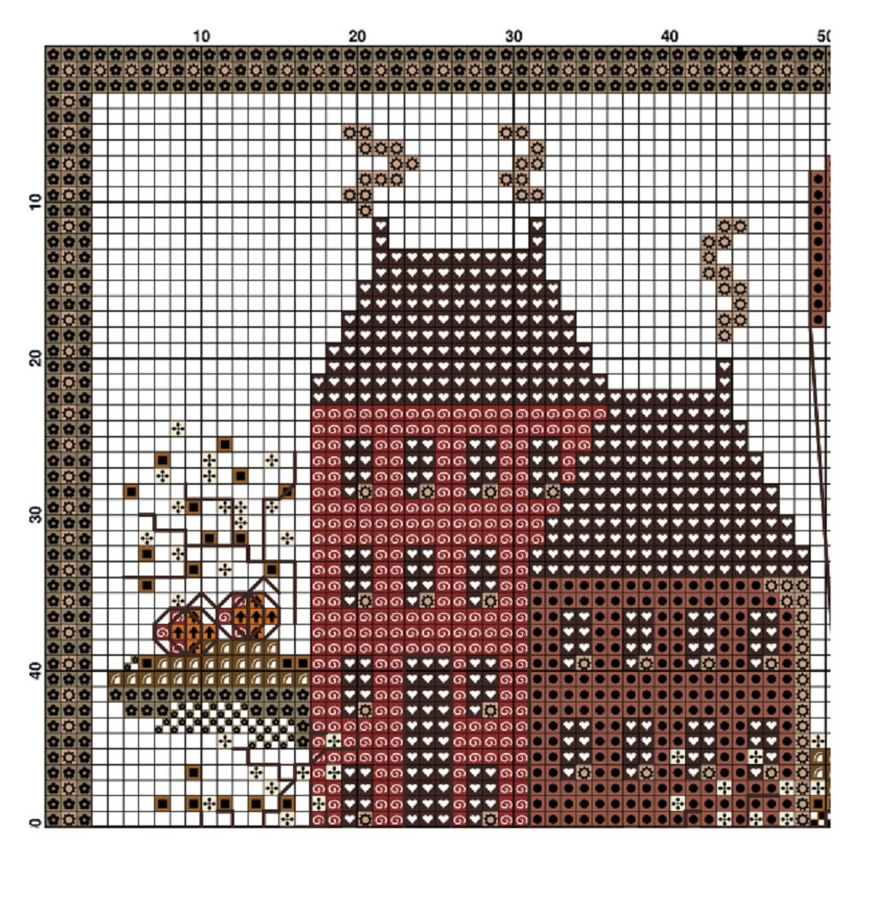 Sampler Autumn Village Pumpkins Cross Stitch Pattern Embroidery Digital ...