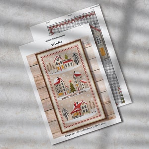 Cross Stitch Season Set of 4 Pattern PDF Primitive Xstitch Village ...