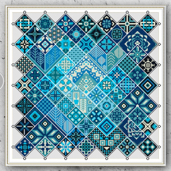 Geometric Cross Stitch Pattern - Etsy