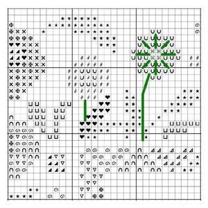 Floral Cross Stitch Pattern PDF for Wall Art, Folk Flower Pot Sampler ...