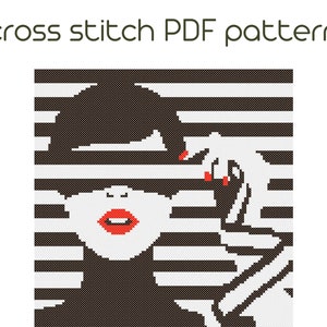 Modern cross stitch pattern, modern cross stitch pattern, PDF Pattern, easy counted, cross stitch chart, embroidery, PDF Instant Download.
