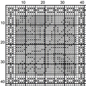 K&ouml;nnte beinhalten: Schwarzwei&szlig;es Pixel-Art-Design mit verschiedenen Formen und Mustern. Das Design besteht aus kleinen Quadraten, die jeweils entweder schwarz oder wei&szlig; sind.