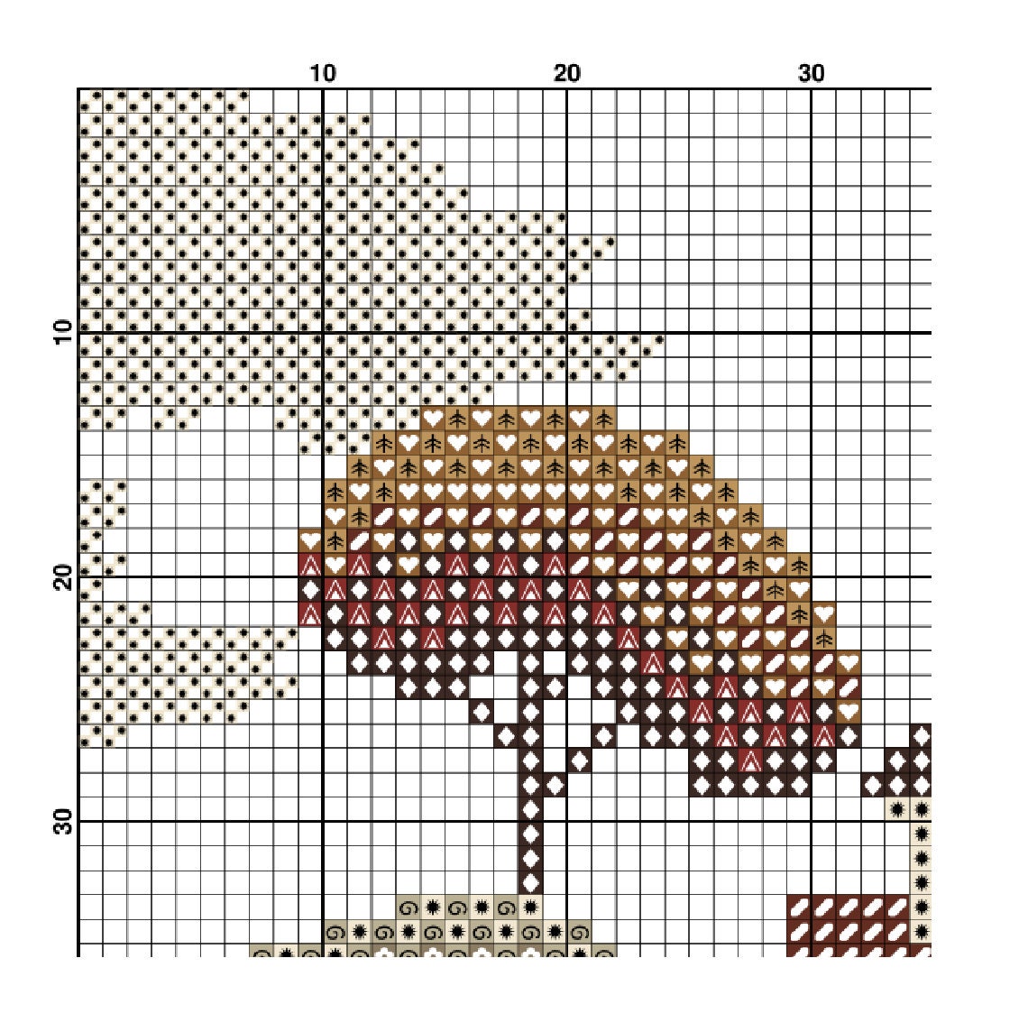 Cross Stitch Pattern Sampler Pumpkins Autumn Village Embroidery Fall ...