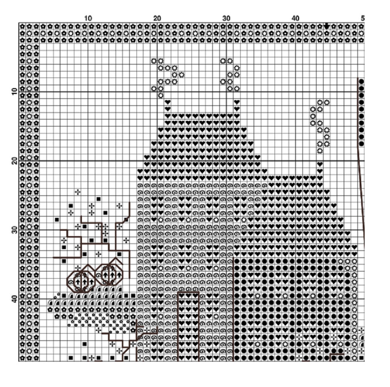 Sampler Autumn Village Pumpkins Cross Stitch Pattern Embroidery Digital ...
