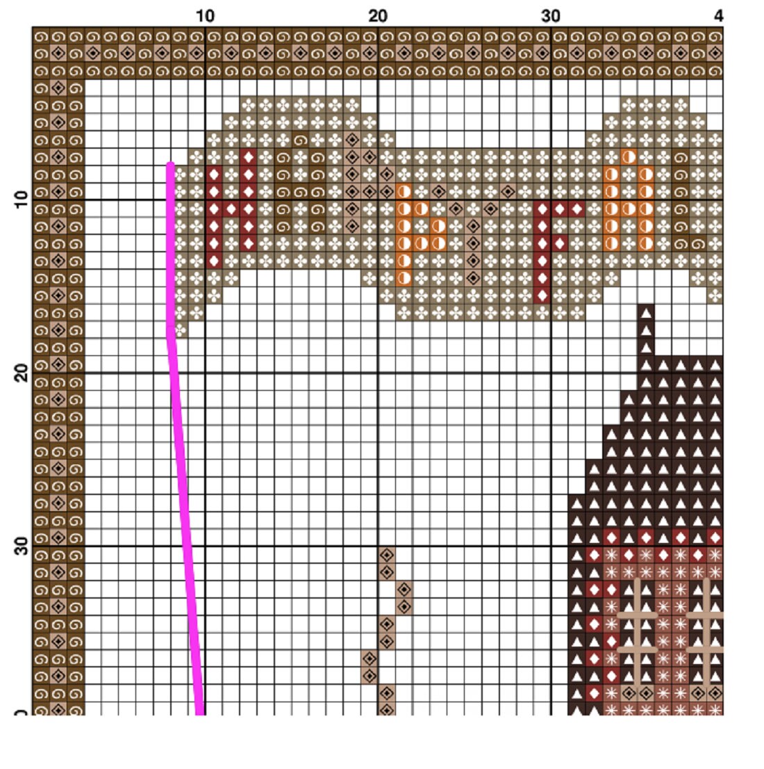 Autumn Village Sampler Cross Stitch Pattern Pumpkins - Etsy