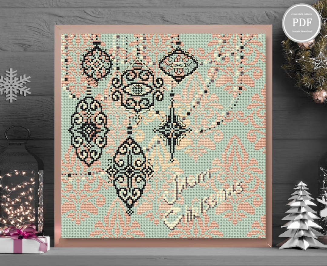 Cross Stitch Pattern Christmas Ornaments, Stitch Christmas, Instant ...