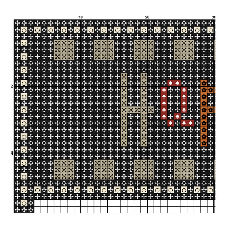 Cross Stitch Pattern Autumn Harvest Sunflowers Pumpkins and Crow Happy ...