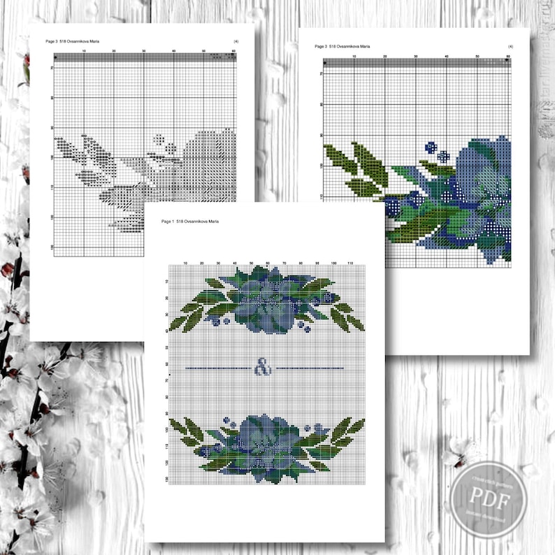 Autumn Village Cross Stitch PDF Pattern – Fall House Sampler, Fairytale ...