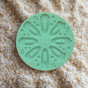 Band Barrettes Palette Silicone Mold