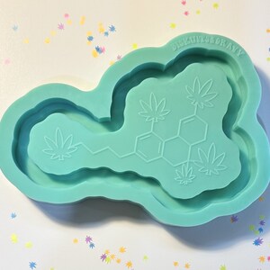 Canna Molecule Tray Silicone Mold