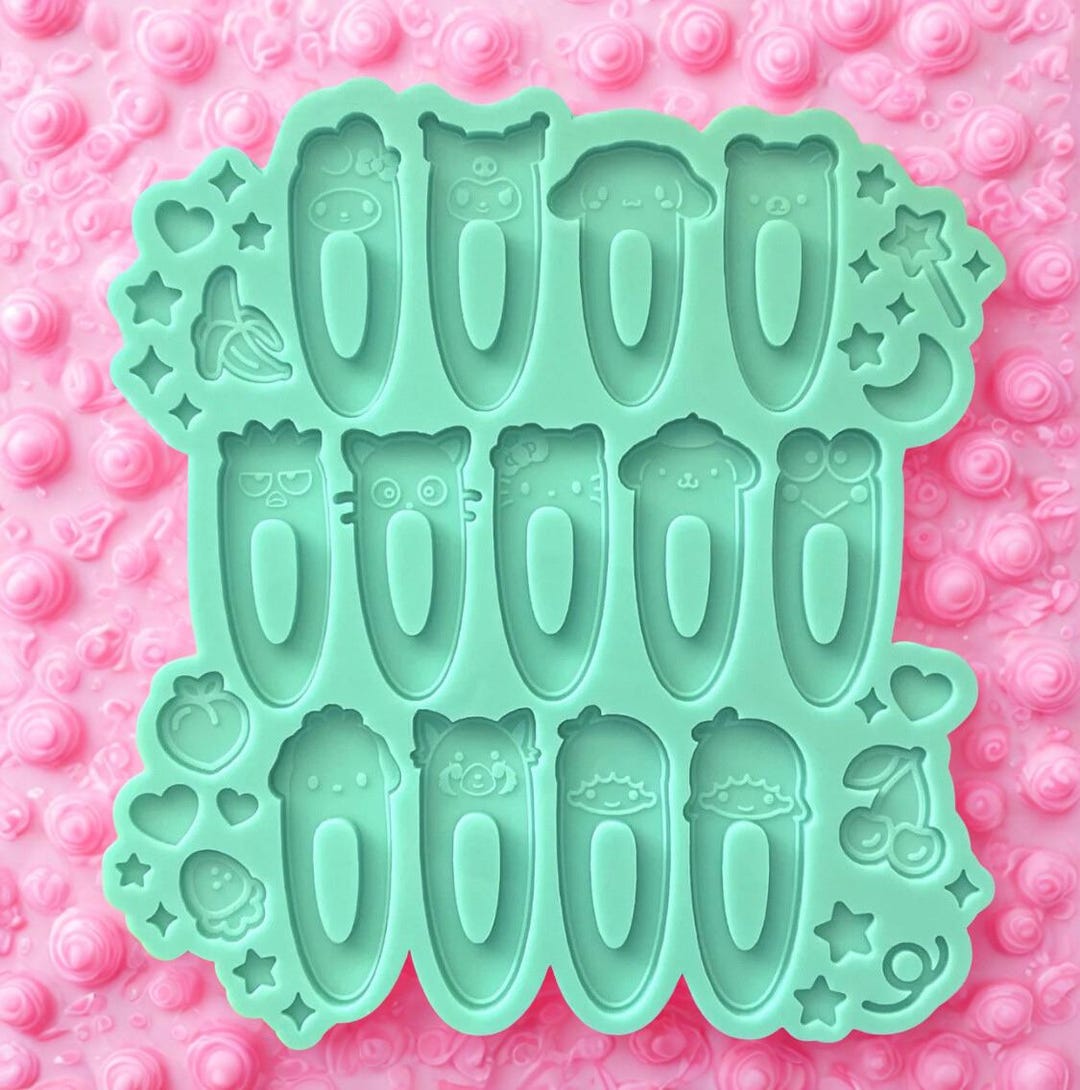 Cute Barrettes Palette Silicone Mold - Etsy