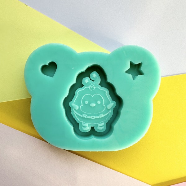 Colorful Girl Sprite Grippie Shaker Silicone Mold